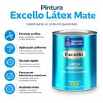 Pintura Excello Látex Mate Color Rosa Pastel de 1 Galón