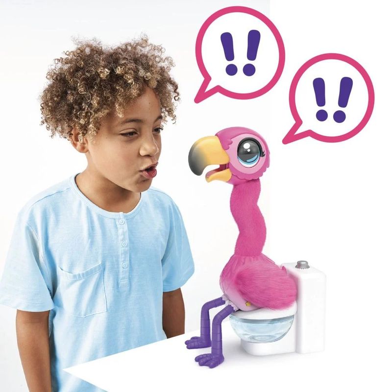 Figura Interactiva Gotta Go Flamingo Little Live Pets Color Rosado