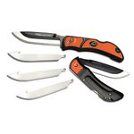 Set de Navajas Outdoor Naranja con Hojas Intercambiables de Acero