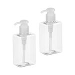 Set de 2 Dosificadores Transparentes de Plástico de 120 mL para Viaje