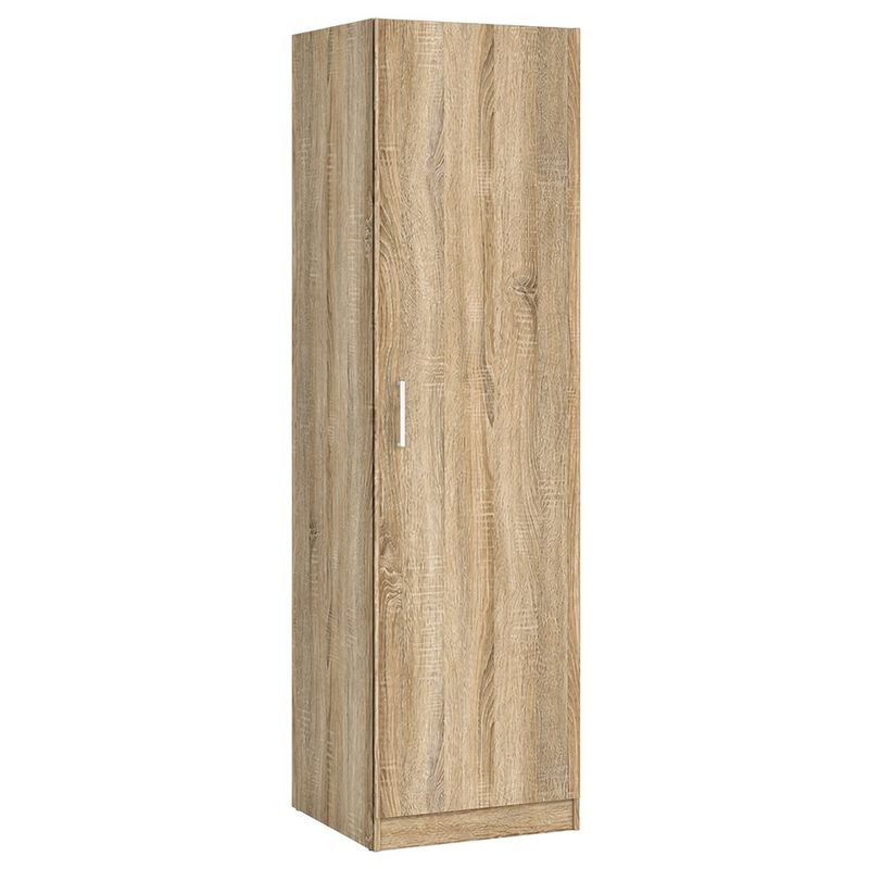 Clóset Space de 1 Puerta con Acabado Roble para Dormitorio de 49.5 x 48.6 x 175.4 cm
