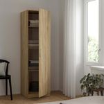 Clóset Space de 1 Puerta con Acabado Roble para Dormitorio de 49.5 x 48.6 x 175.4 cm