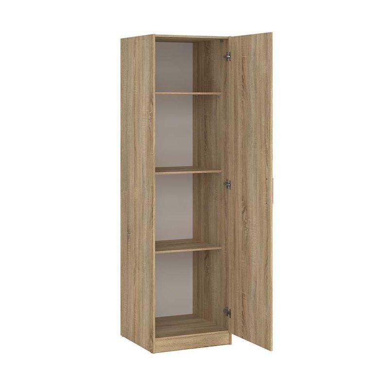 Clóset Space de 1 Puerta con Acabado Roble para Dormitorio de 49.5 x 48.6 x 175.4 cm