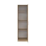 Clóset Space de 1 Puerta con Acabado Roble para Dormitorio de 49.5 x 48.6 x 175.4 cm