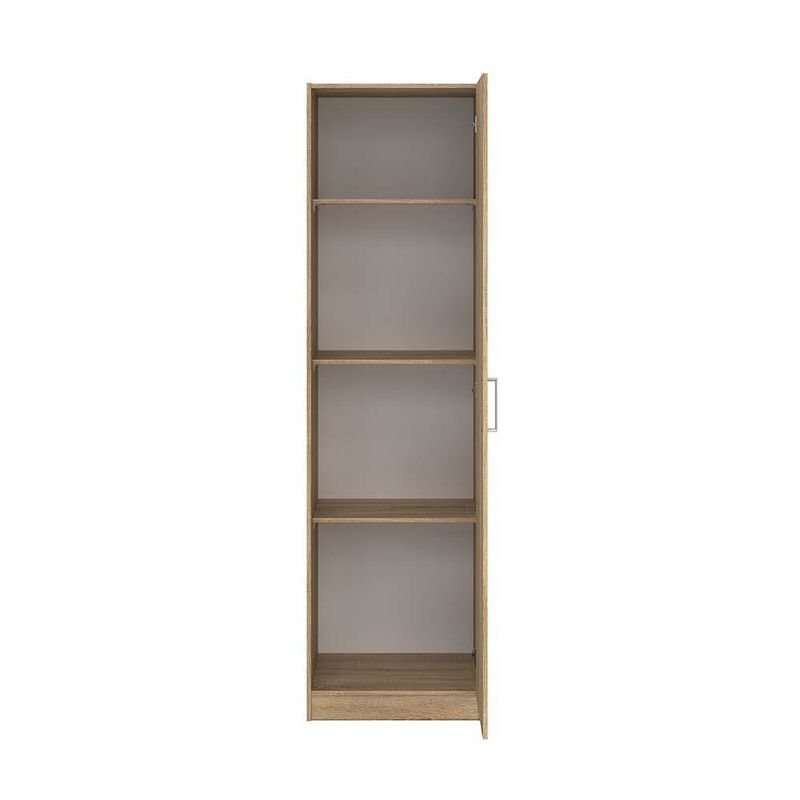 Clóset Space de 1 Puerta con Acabado Roble para Dormitorio de 49.5 x 48.6 x 175.4 cm