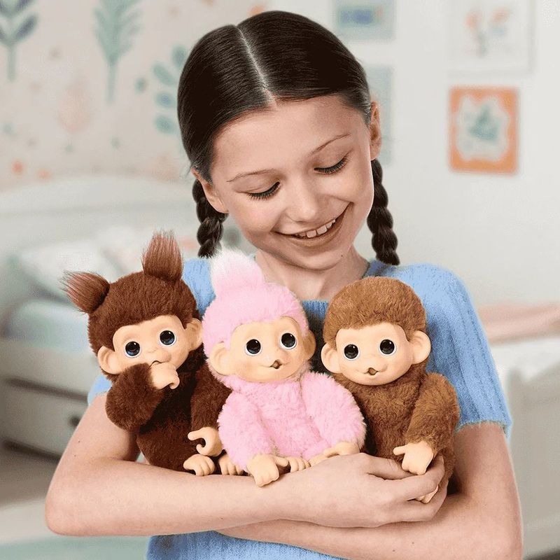 Muñeco Interactivo Mono Bebé Mini Little Live Pets Diseños Surtidos