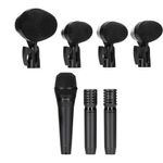 Set de Micrófonos Shure PGADRUMKIT7 para Batería 7 Piezas Color Negro
