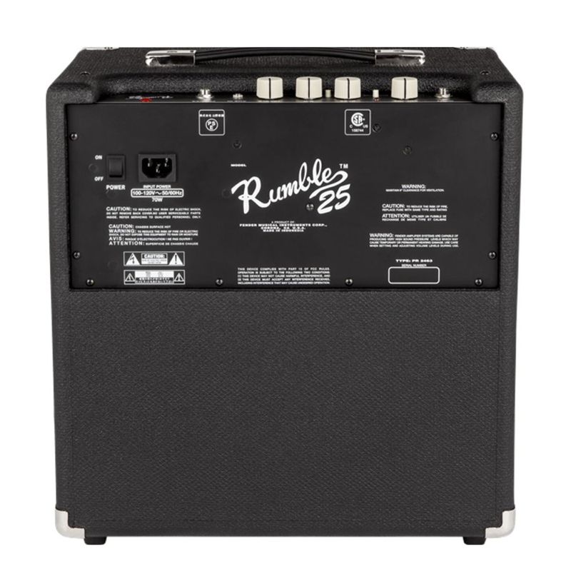 Amplificador Fender para Bajo Eléctrico Rumble de 25 W Color Negro