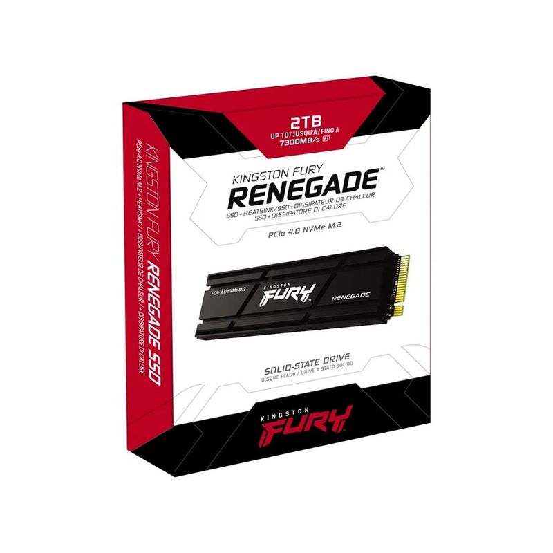 Unidad SSD Fury Renegade 2 Tb M.2 NVMe PCIe 4.0 Color Negro