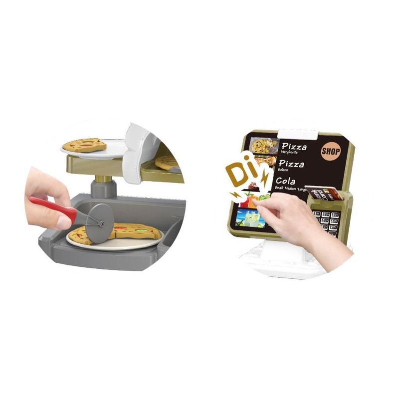 Set de Pizzería Infantil de Juguete con Horno y Accesorios Multicolor