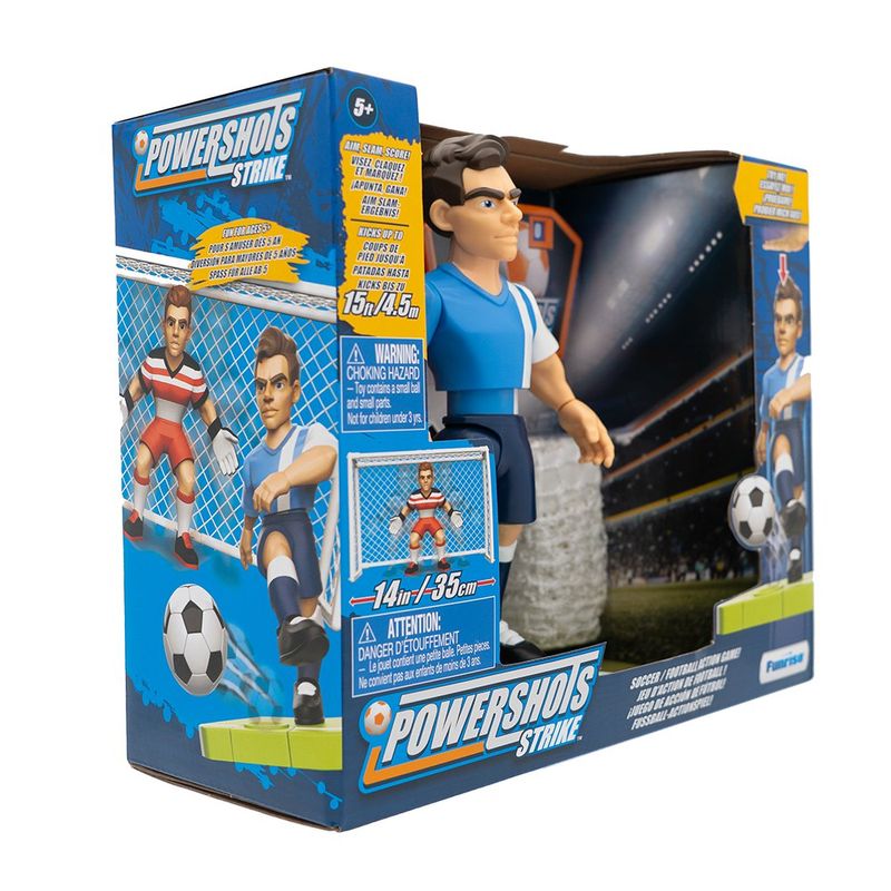 Figura de Fútbol Powershots Strike con Portería y Pelota