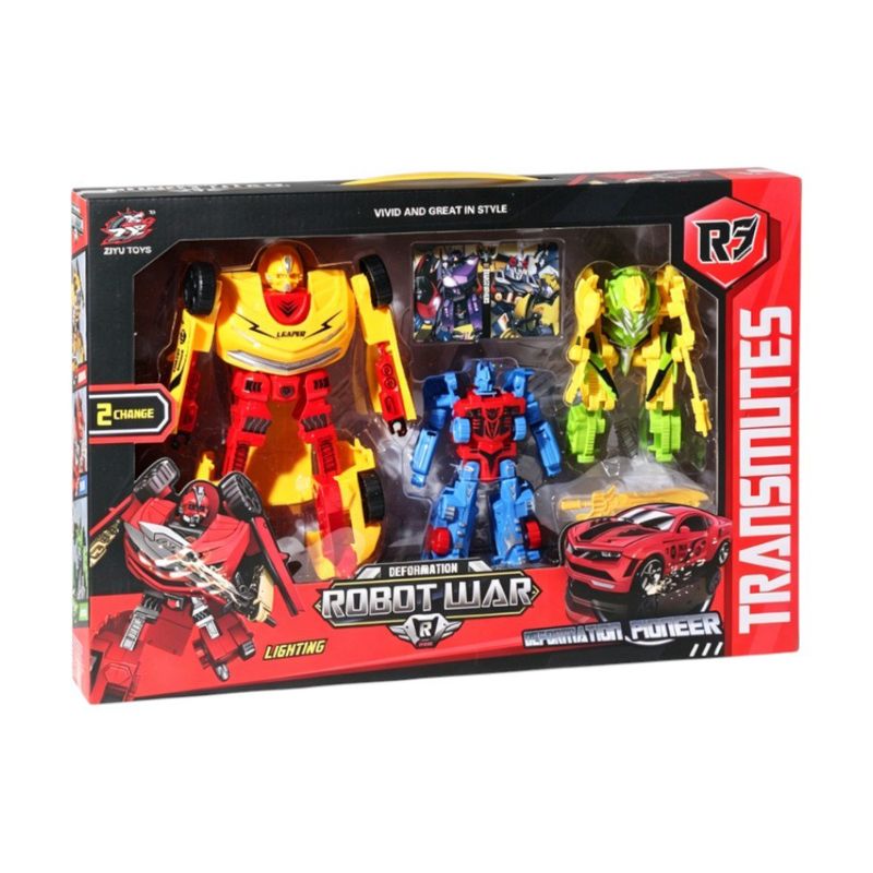 Robot Transformers con Figuras Transformables y Accesorios de Acción Multicolor