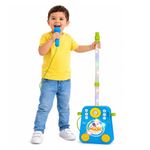 Micrófono Infantil con Bocina y Efectos de Sonido Color Celeste