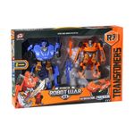 Robot Transformers con Figuras Transformables y Accesorios de Acción Color Azul y Naranja