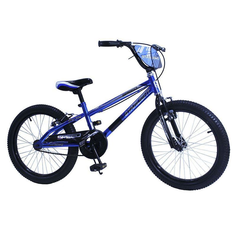 Bicicleta Bmx Rin 20 Con Freno V Brake Color Azul - Starlight