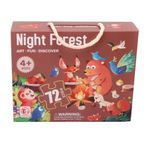 Rompecabezas Infantil Night Forest con Diseño de Animales del Bosque 60 Piezas