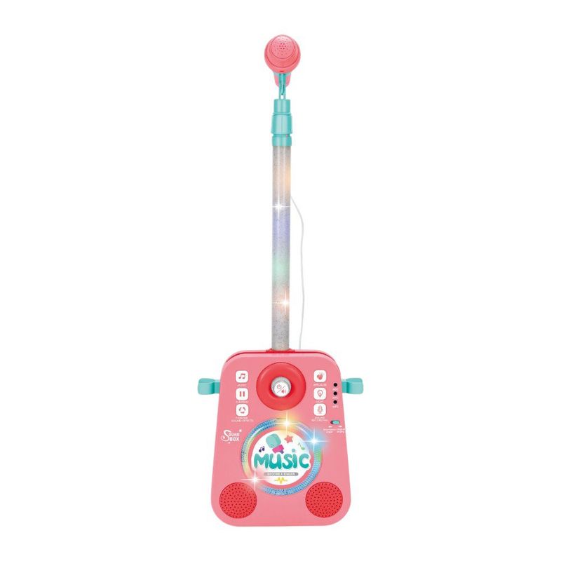 Micrófono Infantil con Bocina y Efectos de Sonido Color Rosado