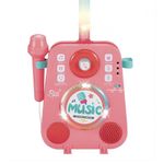 Micrófono Infantil con Bocina y Efectos de Sonido Color Rosado