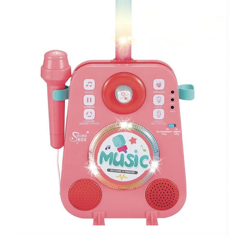 Micrófono Infantil con Bocina y Efectos de Sonido Color Rosado