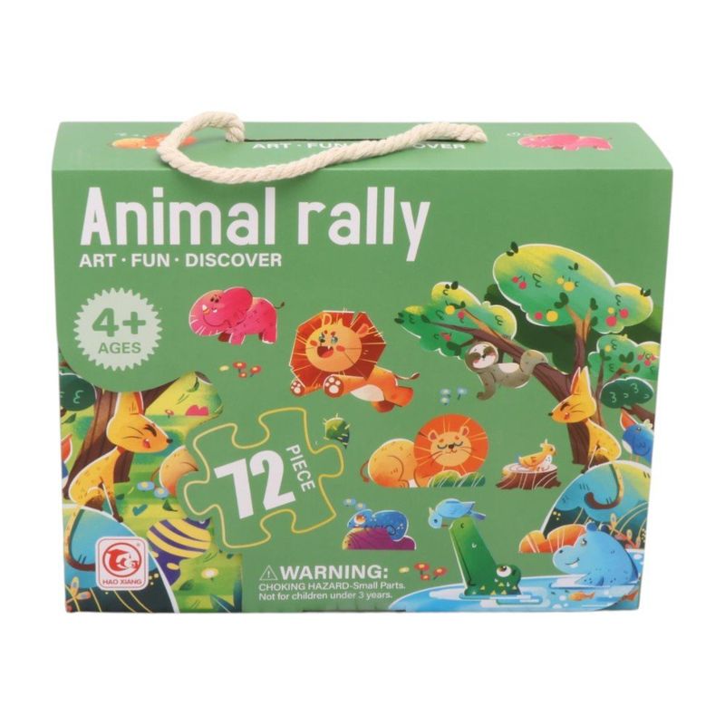 Rompecabezas Infantil Animal Rally con Diseño de Animales 60 Piezas