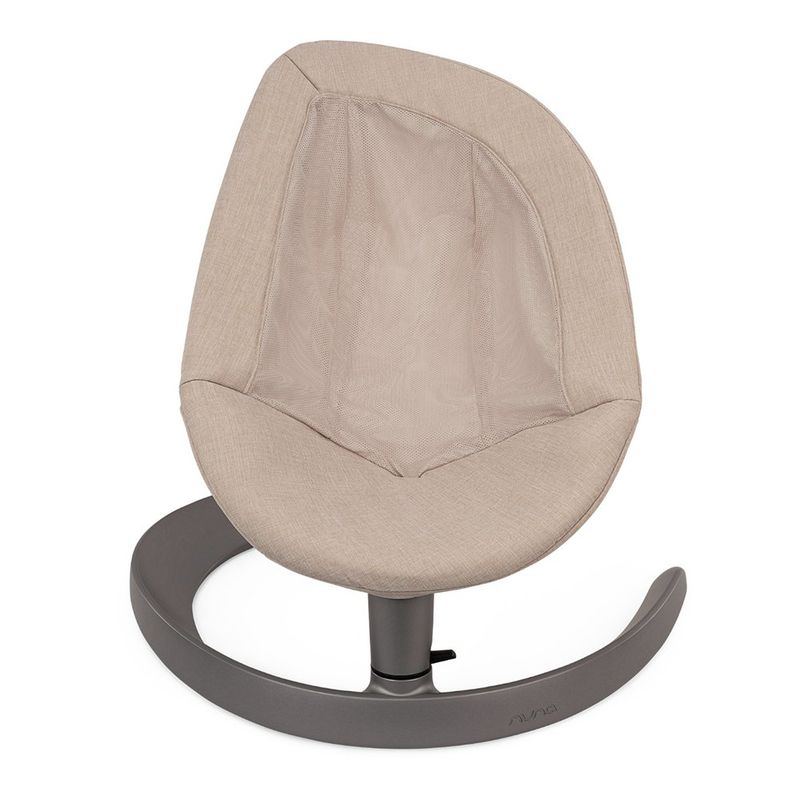 Silla Mecedora para Bebé Leaf Grow Cloud con Barra de Juguetes y Arnés 3 Puntos Beige