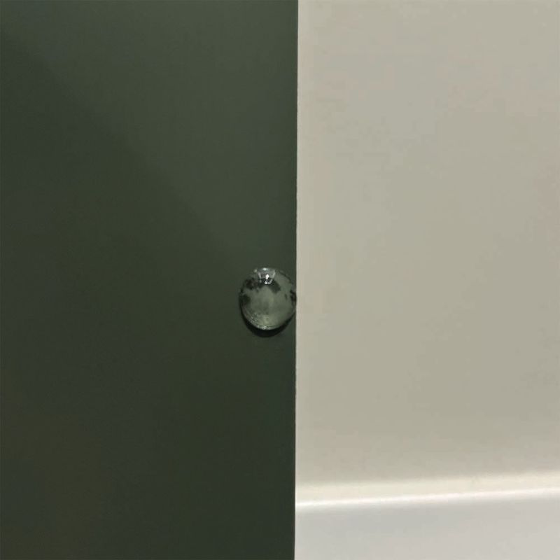 Bufetera Charlotte de MDF y MDP con Puerta Reversible de 80 x 40 x 80 cm Beige y Verde Menta