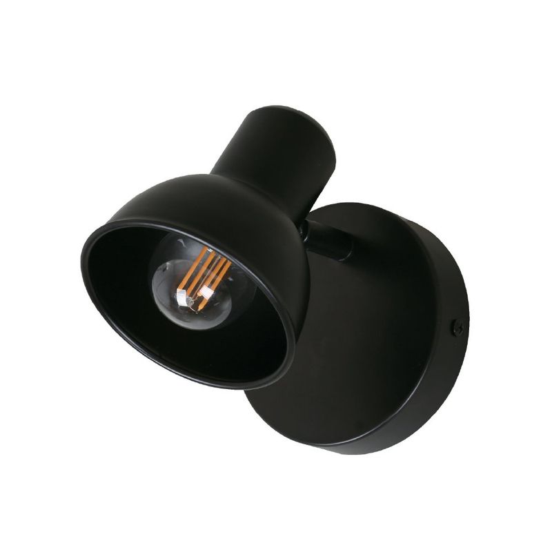 Lámpara Spot 1 Luz 18.5 cm Diseño Moderno Color Negro