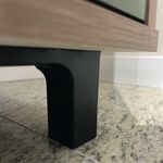 Bufetera Charlotte de MDF y MDP con Puerta Reversible de 80 x 40 x 80 cm Beige y Verde Menta