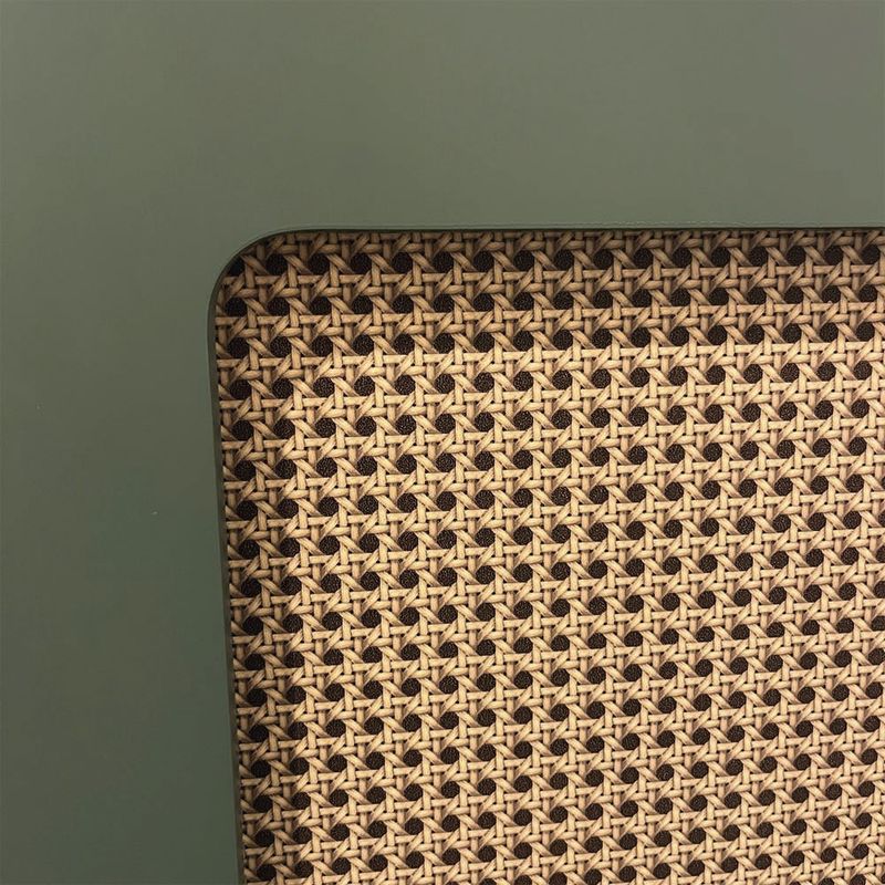 Bufetera Charlotte de MDF y MDP con Puerta Reversible de 80 x 40 x 80 cm Beige y Verde Menta