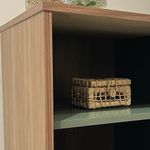 Bufetera Charlotte de MDF y MDP con Puerta Reversible de 80 x 40 x 80 cm Beige y Verde Menta
