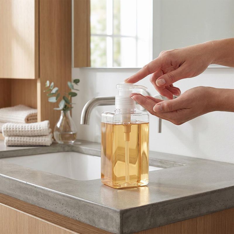 Set de 2 Dosificadores Transparentes de Plástico de 120 mL para Viaje