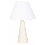 Lámpara de Mesa Base E27 con Pantalla Cónica Color Beige