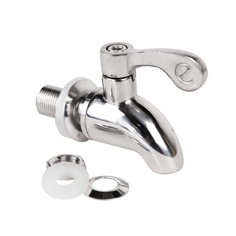Chorro Dispensador Mini de Acero Inoxidable para Filtro de Agua Plateada