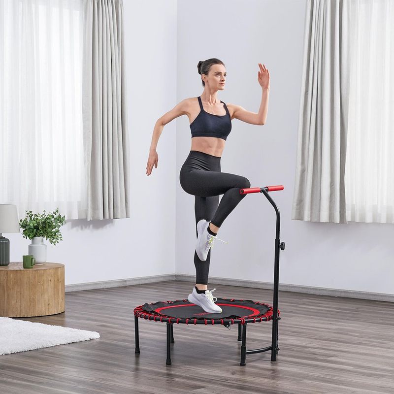 Trampolín fitness plegable Bestway con barra ajustable y capacidad de 150 kg