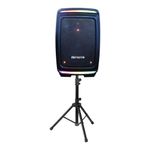Bocina Bluetooth de 1000 W con Trípode y Luces LED Color Negro