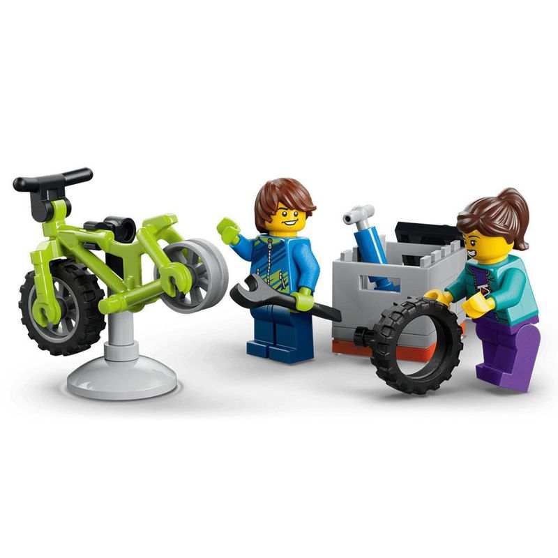 LEGO City Furgoneta de Aventura con Bicis de Montaña #60512 de 260 Piezas