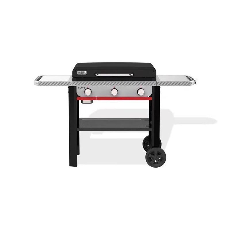 Parrilla de Gas Propano Weber Slate de 28" con 3 Quemadores Negra