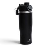Botella Térmica de Acero Inoxidable de 500 mL con Tapa Antiderrame Color Negro
