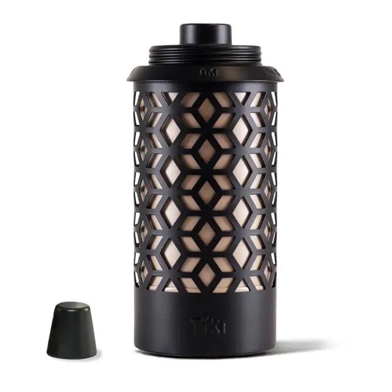 Antorcha Exterior TIKI Negra de Acero para Patio y Jardín