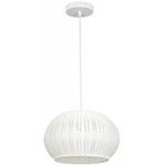 Lámpara Colgante de 1 Luz Base E27 40W Color Blanco