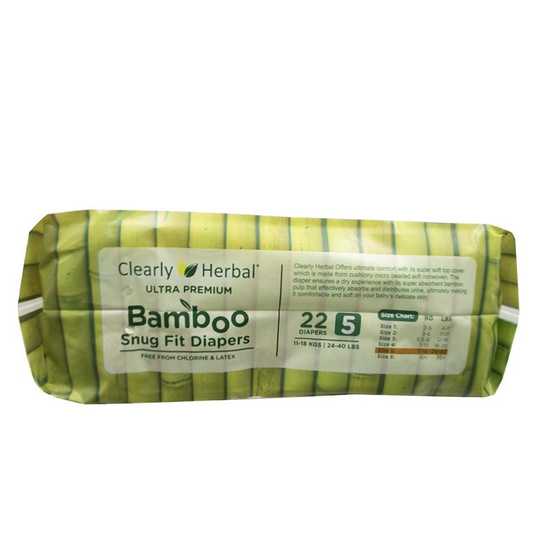 Pañales Bamboo Snug Fit Talla 5 de 88 Unideades - Clearly Herbal