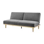Sofá Cama Stuart con Respaldo Reclinable de 189 x 89 x 87 cm Gris