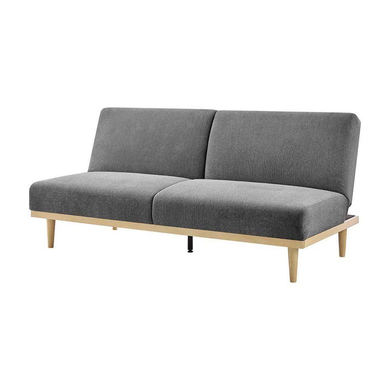 Sofá Cama Stuart con Respaldo Reclinable de 189 x 89 x 87 cm Gris