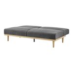 Sofá Cama Stuart con Respaldo Reclinable de 189 x 89 x 87 cm Gris