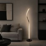 Lámpara de Pie LED 14 W 161.5 cm Diseño Moderno Color Negro