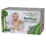 Pañales Bamboo Snug Fit Talla 3 de 112 Unideades - Clearly Herbal
