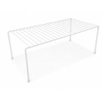 Estante Organizador Grande de Alambre Recubierto de 40.6 x 21.5 x 14.5 cm Blanco