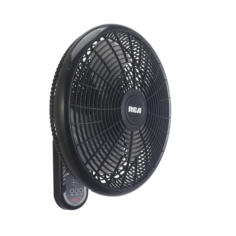 Ventilador de Pared 16 plg con Control Remoto Color Negro