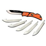 Set de Navajas Outdoor Naranja con Hojas Intercambiables de Acero