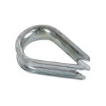 Guardacabos para Cable de Acero 3/8" Acero Zincado